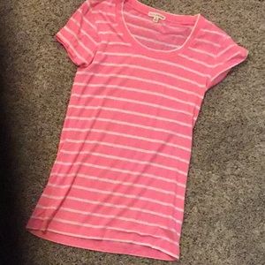 Pink striped shirt
